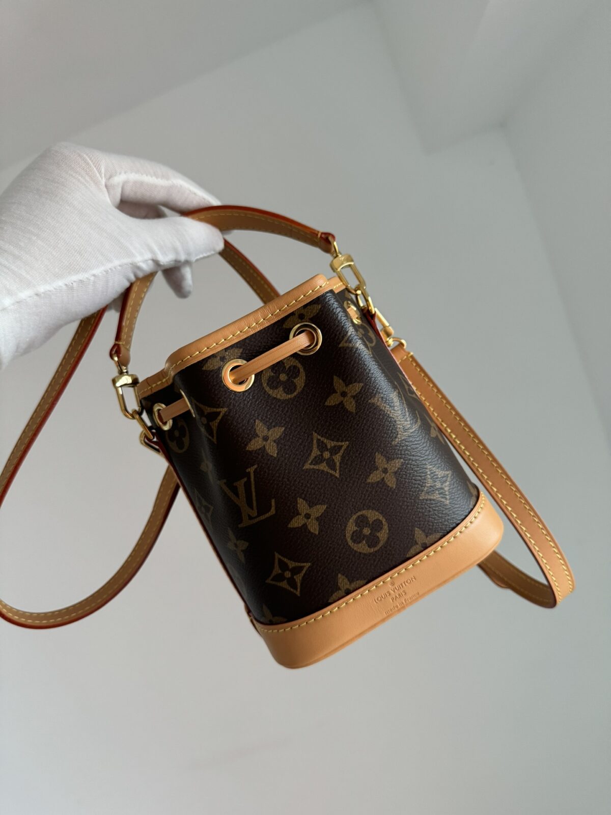 LOUIS VUITTON Nano Noé Monogram Canvas Bag - Image 3