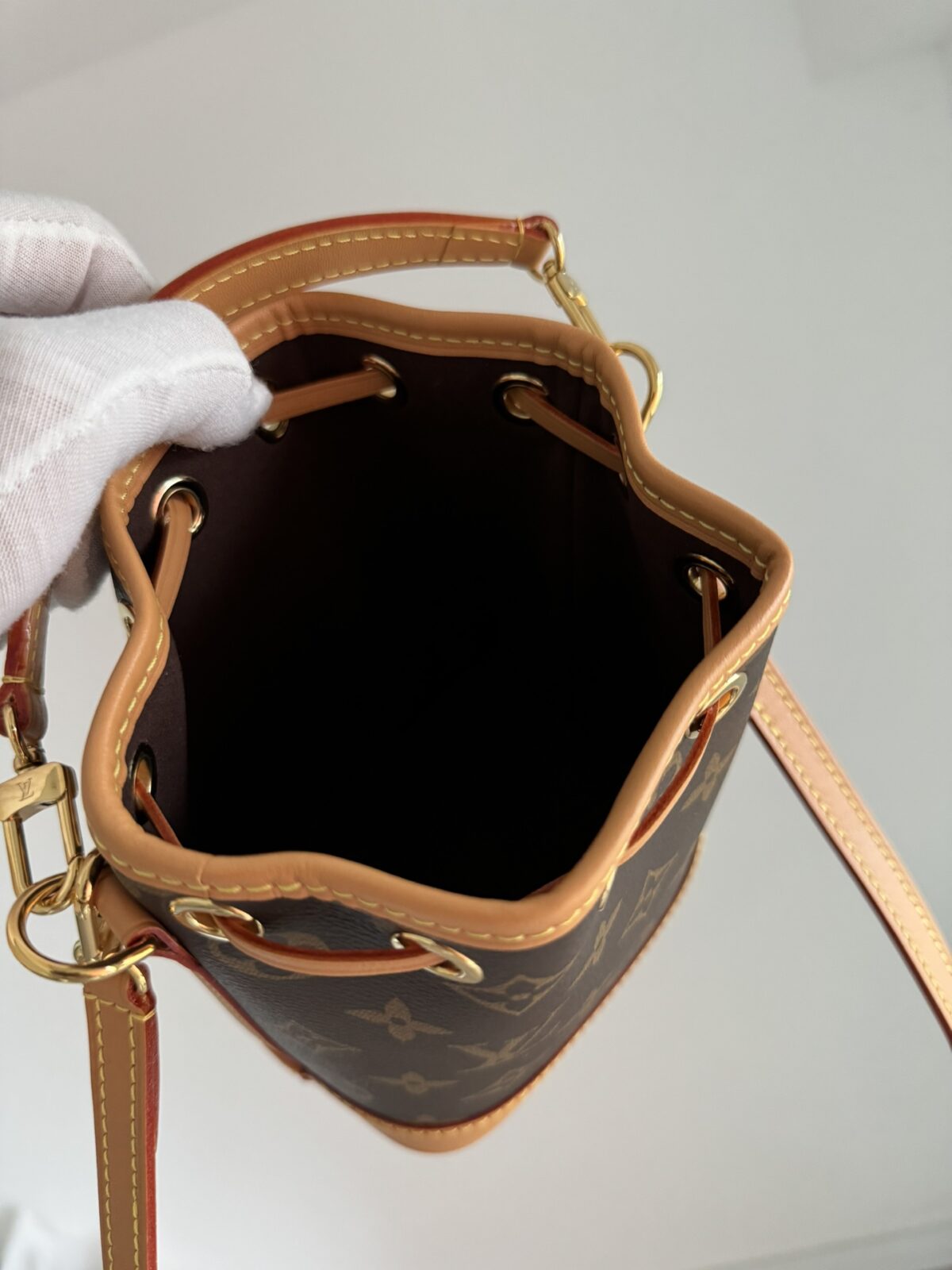 LOUIS VUITTON Nano Noé Monogram Canvas Bag - Image 5