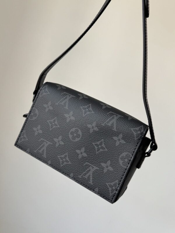 Louis Vuitton Steamer Mini Monogram Eclipse Canvas Box Bag Black - Image 3