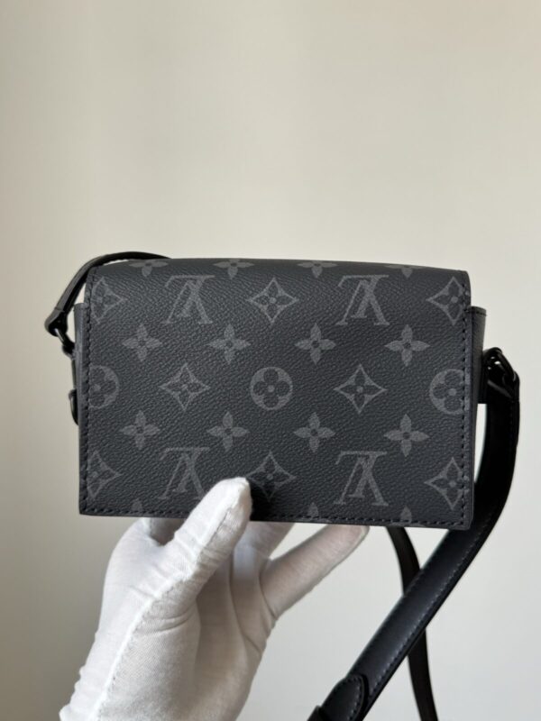 Louis Vuitton Steamer Mini Monogram Eclipse Canvas Box Bag Black - Image 4