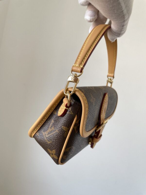 Louis Vuitton Nano Diane Monogram Canvas Baguette Bag – Brown - Image 4