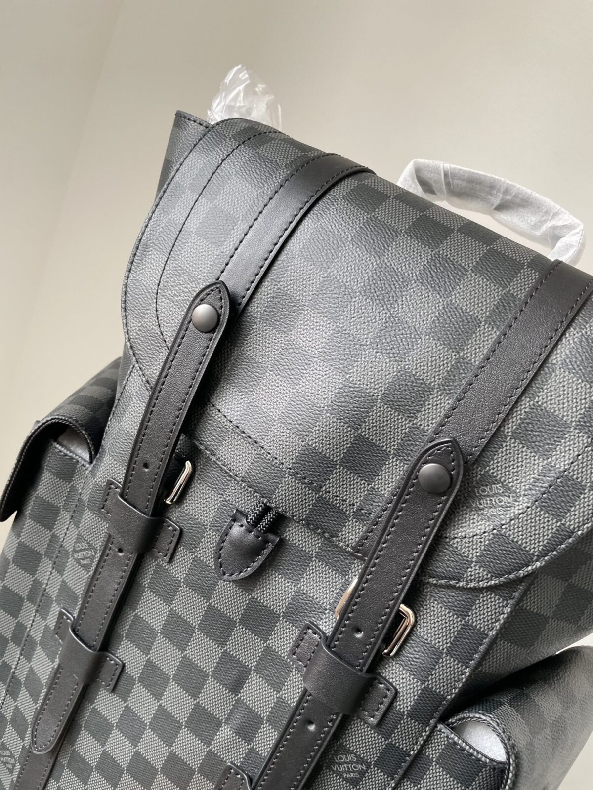 Louis Vuitton Christopher Backpack Graphite Damier Canvas Unisex Medium - Image 3