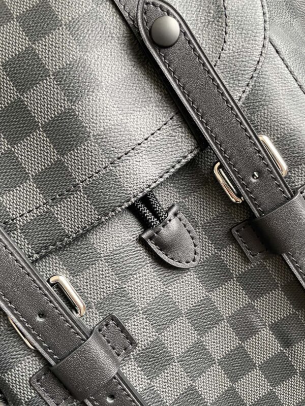 Louis Vuitton Christopher Backpack Graphite Damier Canvas Unisex Medium - Image 7