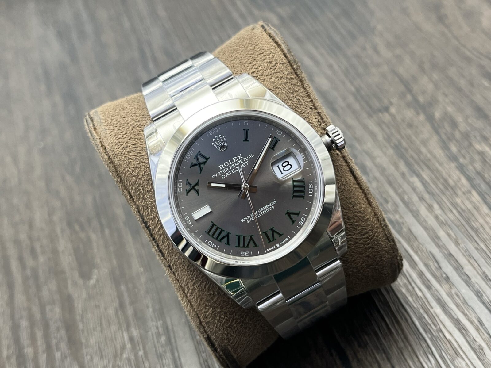 劳力士 Datejust 41 毫米板岩灰色表盘蚝式钢男士手表 - Image 3