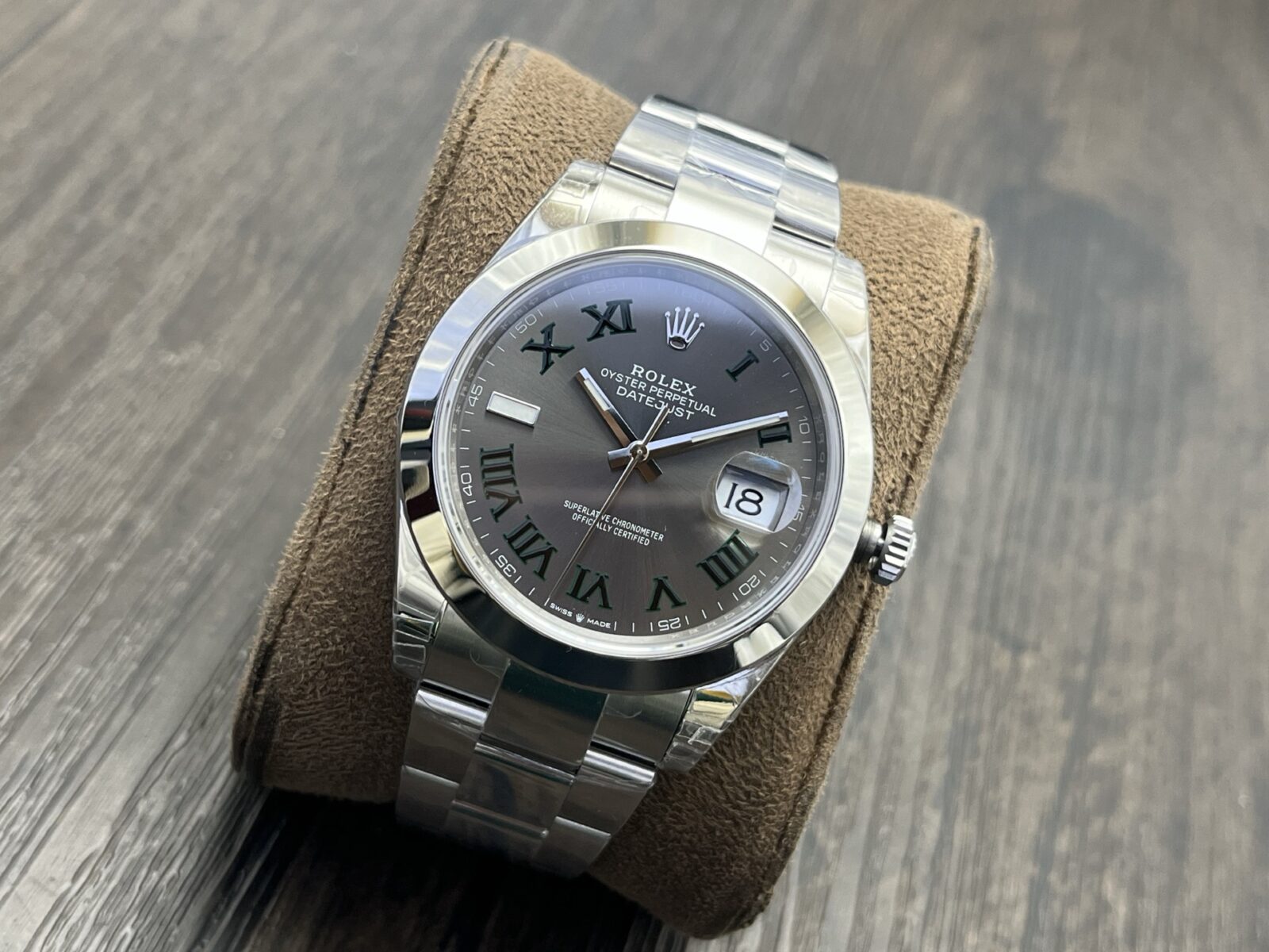 劳力士 Datejust 41 毫米板岩灰色表盘蚝式钢男士手表 - Image 4