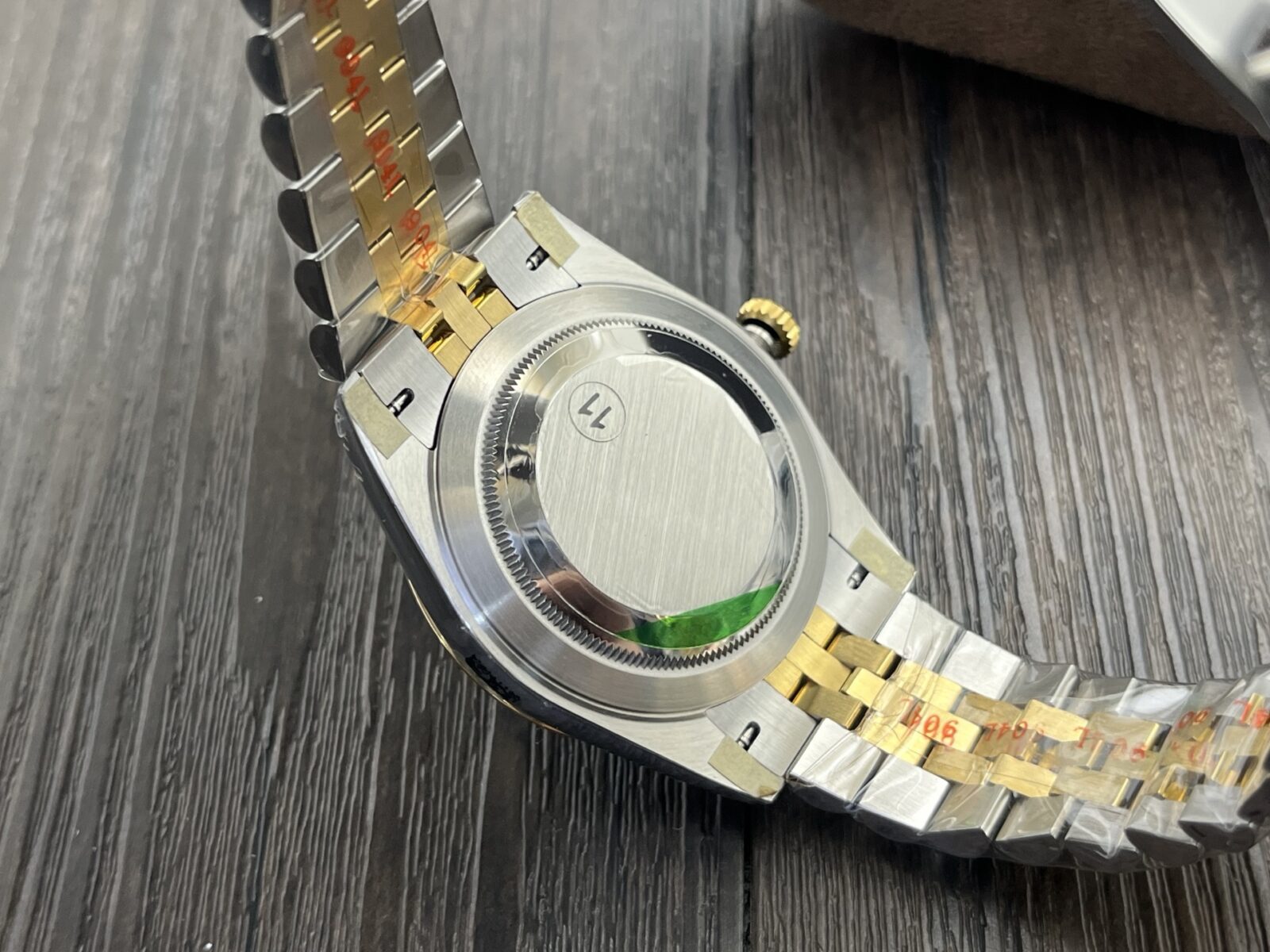 ROLEX Datejust 41 mm Gold Dial Oystersteel and Yellow Gold Men’s Watch - Image 8
