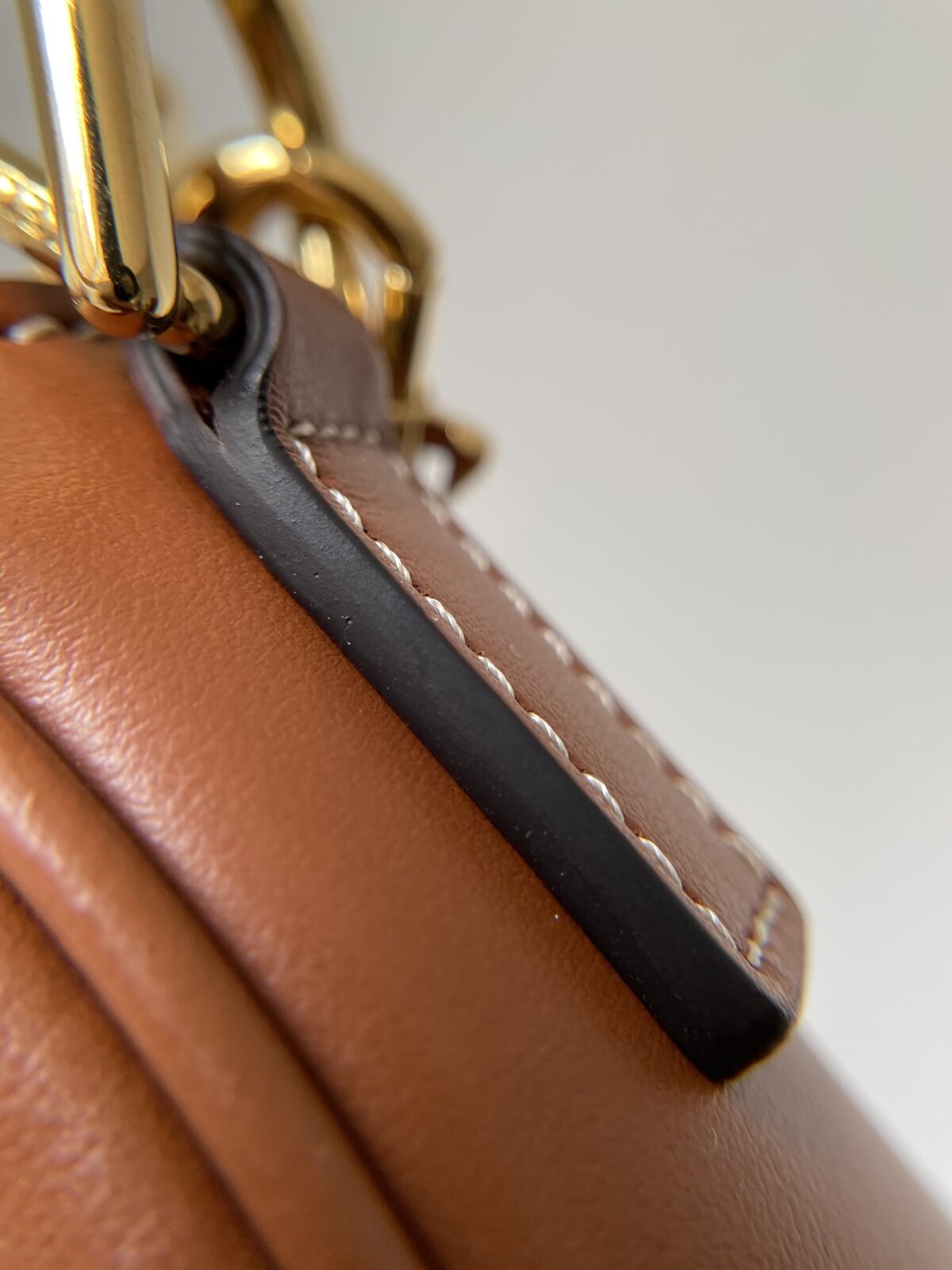 CELINE Camille 16 Soft Small Bag Calfskin Leather Adjustable Strap Women Brown - Image 10