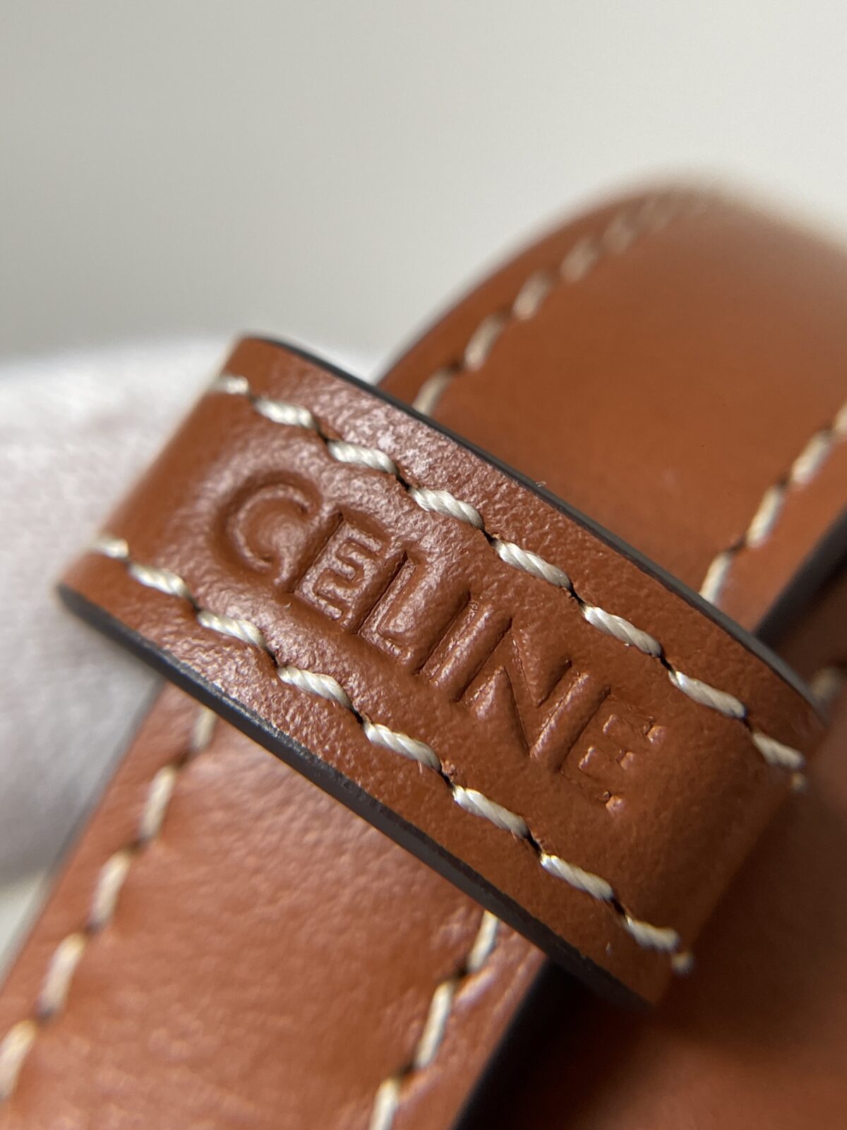 CELINE Camille 16 Soft Small Bag Calfskin Leather Adjustable Strap Women Brown - Image 12