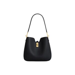 CELINE Camille 16 Soft Small Bag Calfskin Leather Gold Hardware Women Black