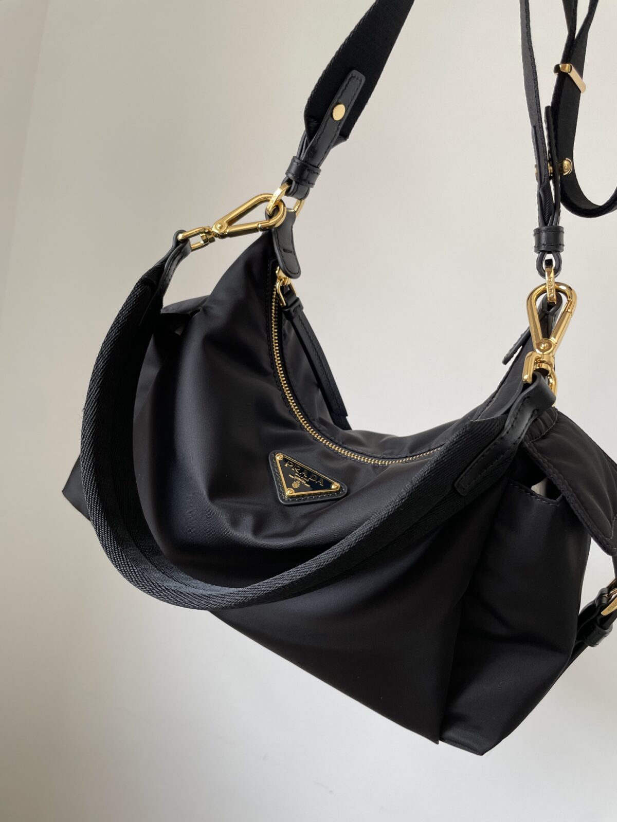 Prada Re-Nylon Explore Shoulder Bag Black - Image 5