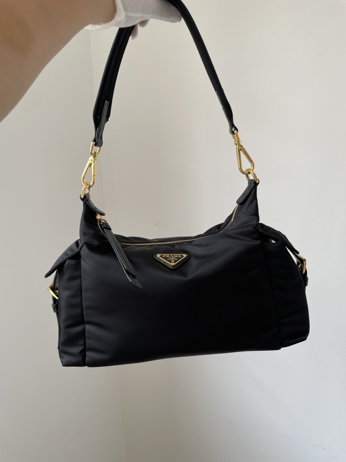 Prada Re-Nylon Explore Shoulder Bag Black - Image 6