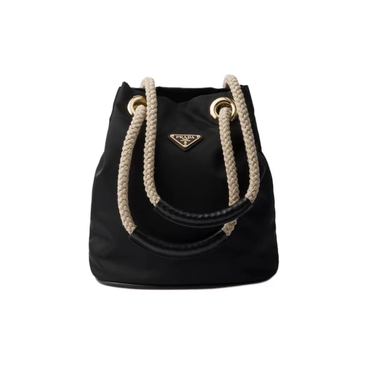 Prada Re-Nylon Small Bucket Bag Black