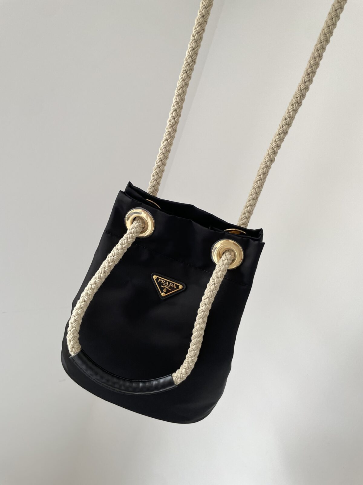 Prada Re-Nylon Small Bucket Bag Black - Image 8