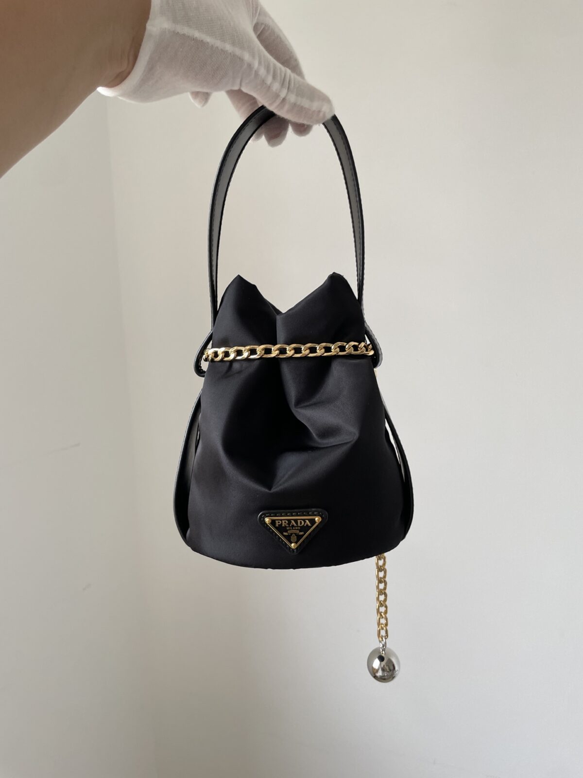 Prada Re-Nylon Small Handbag Black - Image 2