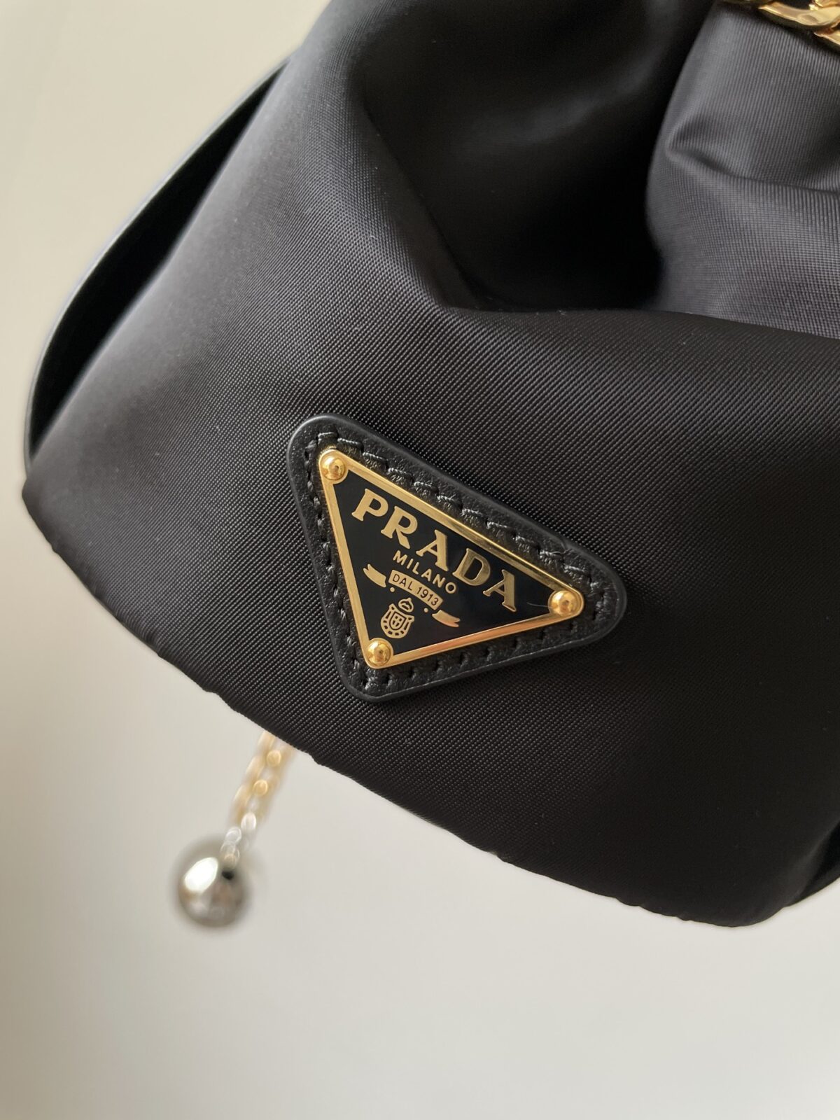 Prada Re-Nylon Small Handbag Black - Image 7