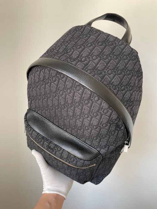 Dior Rider Large Black Oblique Jacquard Backpack - Image 4