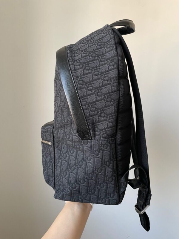 Dior Rider Large Black Oblique Jacquard Backpack - Image 6