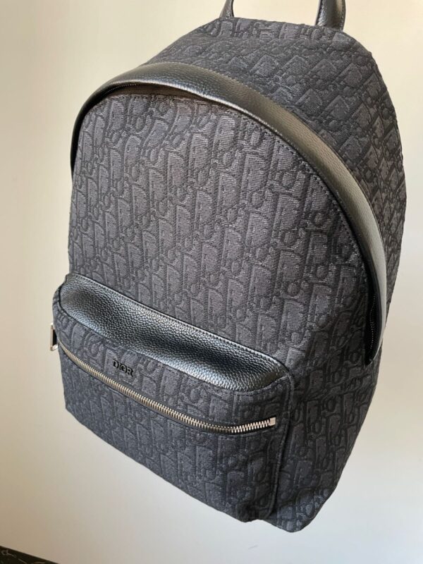 Dior Rider Large Black Oblique Jacquard Backpack - Image 8
