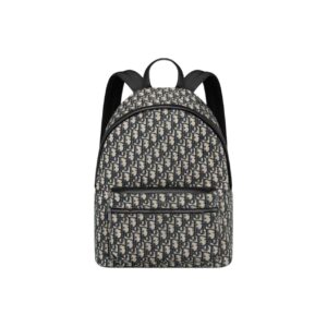 Dior Rider Large Beige and Black Oblique Jacquard Backpack