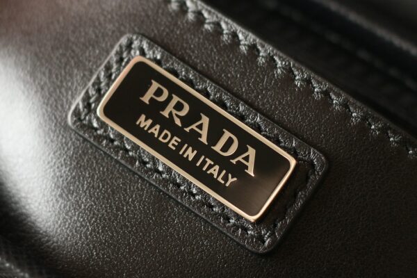 PRADA Re-Nylon & Saffiano Leather Crossbody Shoulder Bag Black - Image 8