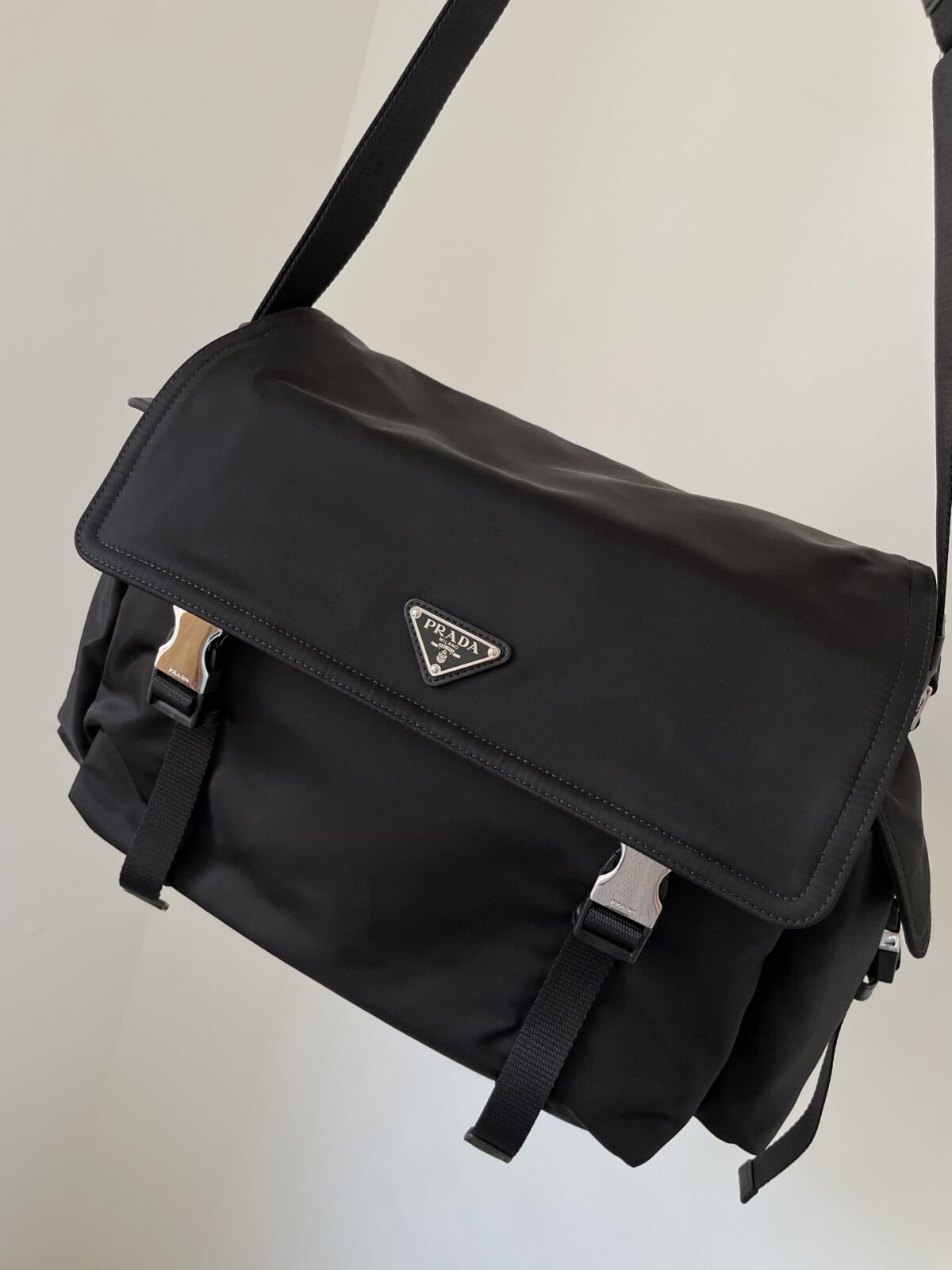 Prada Re-Nylon Explore Crossbody Bag Black - Image 2