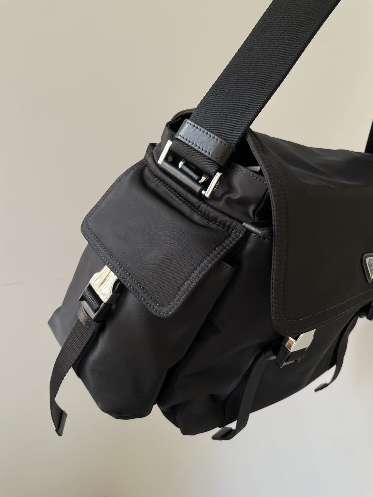Prada Re-Nylon Explore Crossbody Bag Black - Image 6