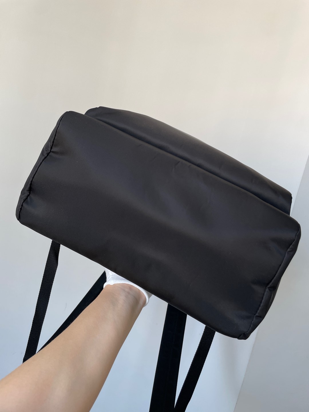 Prada Re-Nylon & Saffiano Leather Backpack Black - Image 6