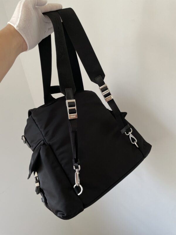 Prada Explore Re-Nylon Backpack Black - Image 8