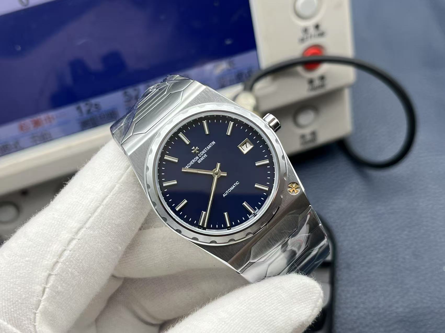 Vacheron Constantin Historiques 37mm Blue Dial Stainless Steel Watch - Image 2