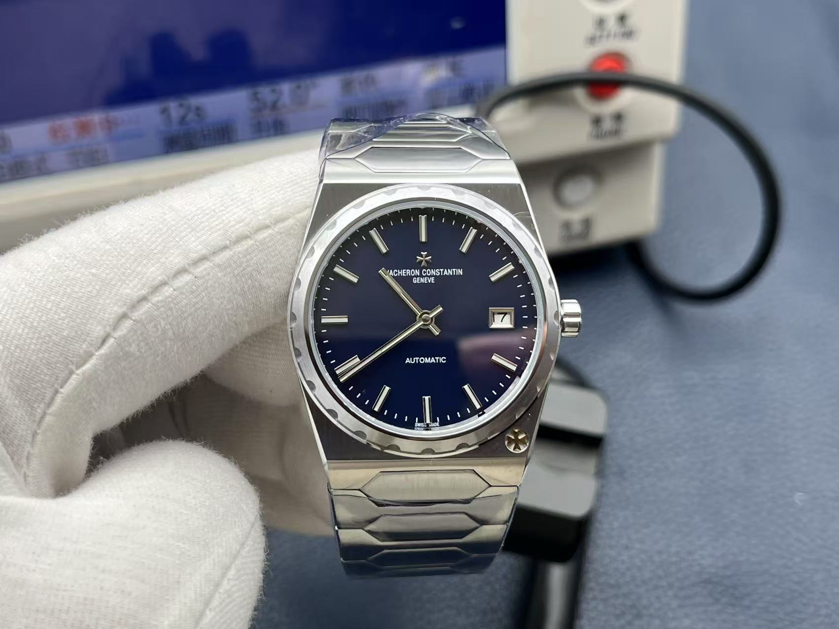 Vacheron Constantin Historiques 37mm Blue Dial Stainless Steel Watch - Image 3