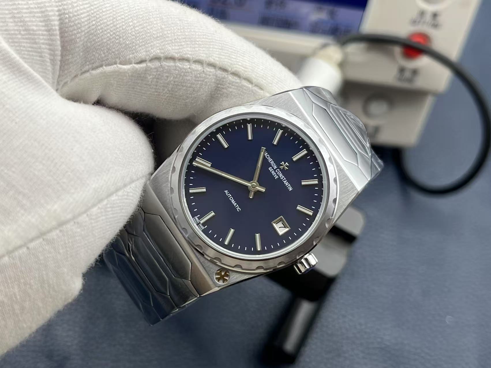 Vacheron Constantin Historiques 37mm Blue Dial Stainless Steel Watch - Image 4
