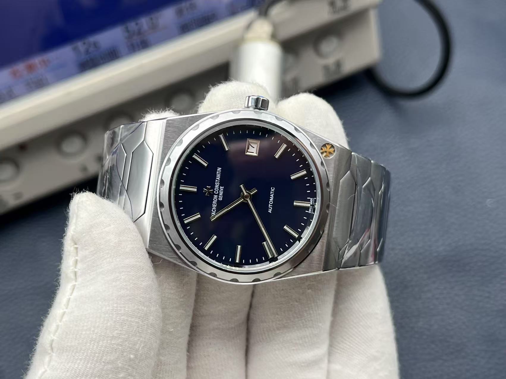 Vacheron Constantin Historiques 37mm Blue Dial Stainless Steel Watch - Image 5