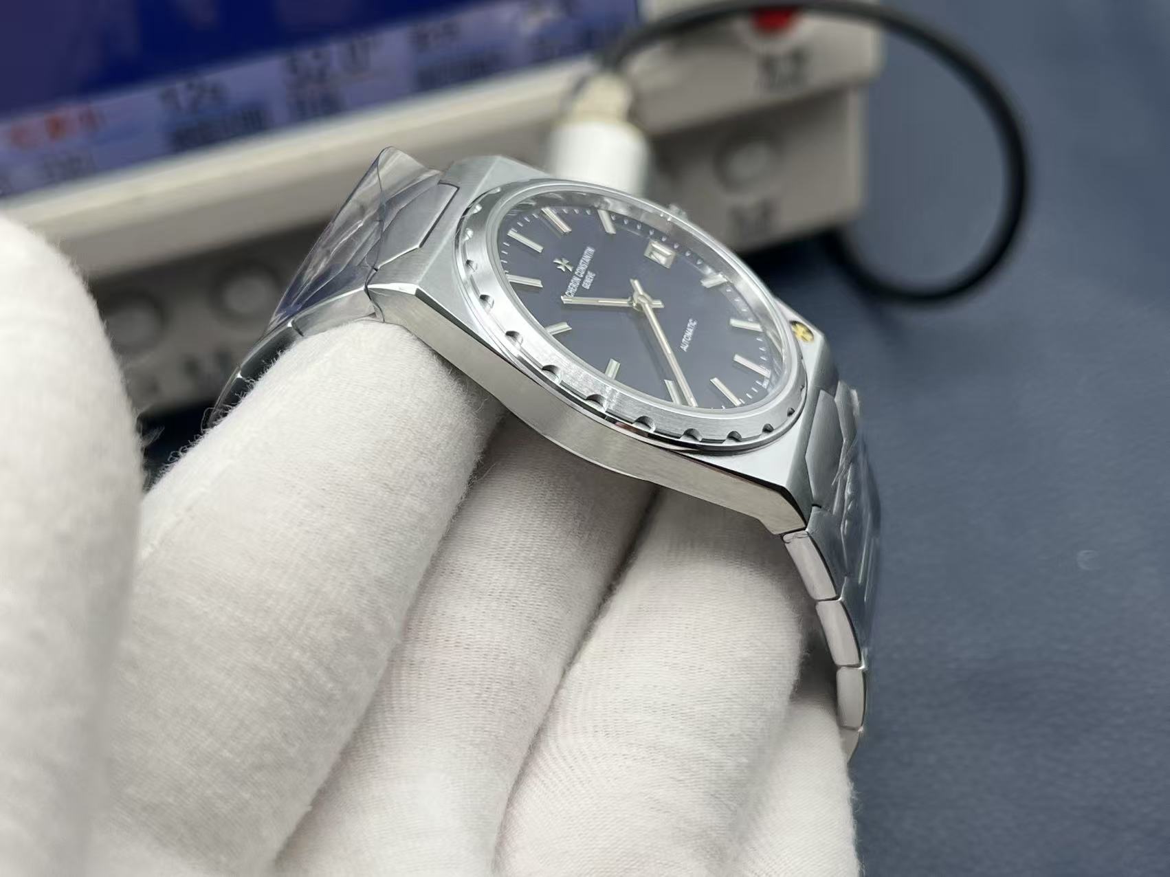 Vacheron Constantin Historiques 37mm Blue Dial Stainless Steel Watch - Image 6