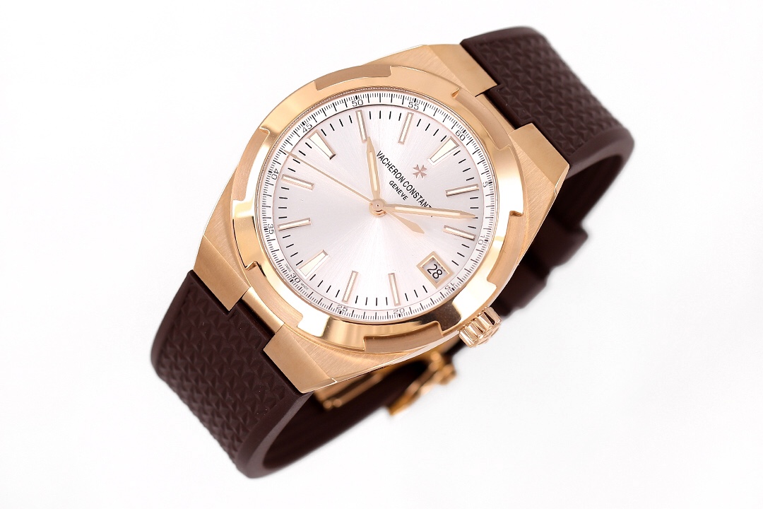 Vacheron Constantin Overseas Automatic 41mm Silver Dial Rose Gold Watch - Image 3