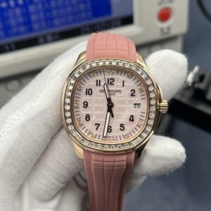 Patek Philippe Aquanaut Ladies 38.8mm Pink Dial 18K Rose Gold