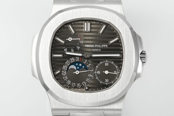 Patek Philippe Nautilus 40mm Gray Dial 18K White Gold - Image 2