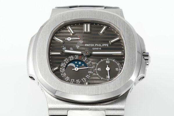 Patek Philippe Nautilus 40mm Gray Dial 18K White Gold - Image 3