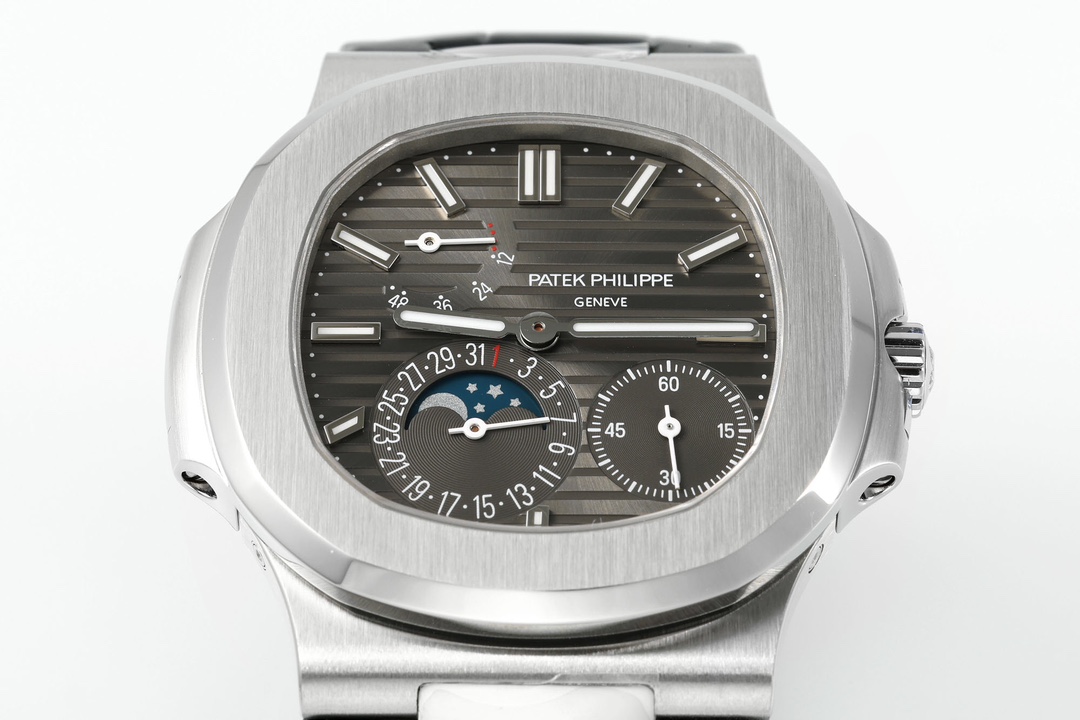 Patek Philippe Nautilus 40mm Gray Dial 18K White Gold - Image 3