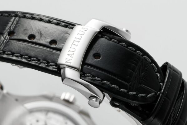 Patek Philippe Nautilus 40mm Gray Dial White Gold & Diamond Bezel - Image 7