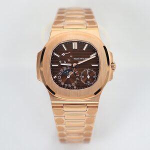 Patek Philippe Nautilus 5712R-001 Automatic 40mm Brown Dial 18K Rose Gold