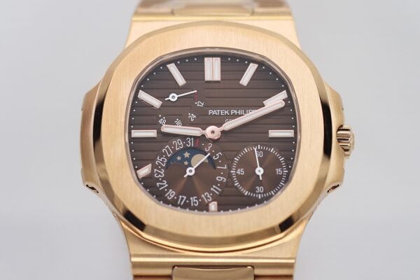 Patek Philippe Nautilus 5712R-001 Automatic 40mm Brown Dial 18K Rose Gold - Image 3