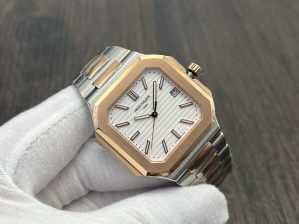Patek Philippe Cubitus Series Automatic 45mm White Dial Two‑Tone Steel & 18K Rose Gold - Image 2