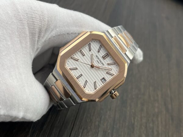 Patek Philippe Cubitus Series Automatic 45mm White Dial Two‑Tone Steel & 18K Rose Gold - Image 3