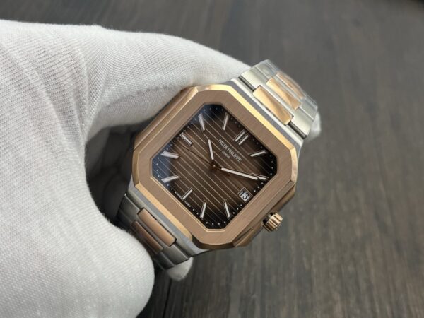 Patek Philippe Cubitus Series Automatic 45mm Coffee Dial Two‑Tone Steel & 18K Rose Gold - Image 3