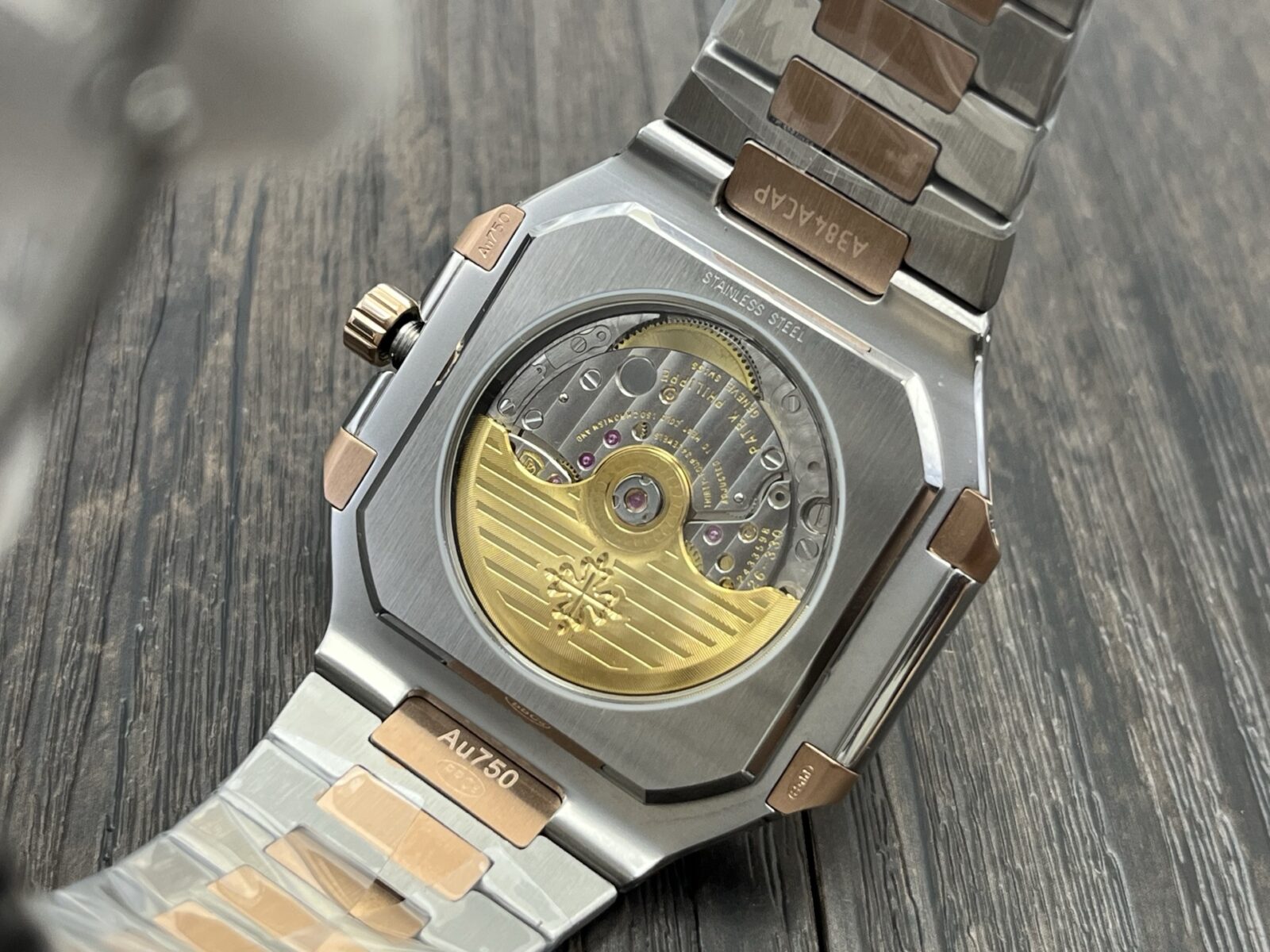 Patek Philippe Cubitus Series Automatic 45mm Coffee Dial Two‑Tone Steel & 18K Rose Gold - Image 6