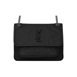SAINT LAURENT YSL Niki Baby Calfskin Chain Bag Black