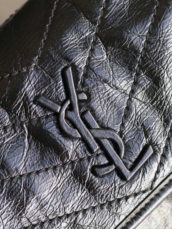 SAINT LAURENT YSL Niki Baby Calfskin Chain Bag Black - Image 4