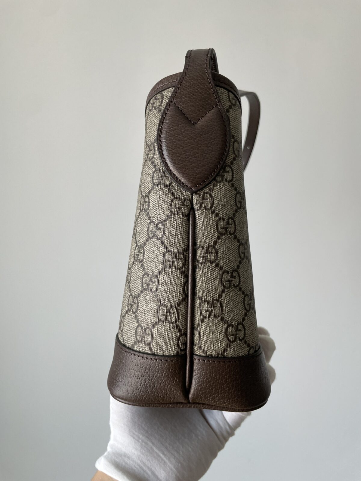 GUCCI Ophidia Small GG Supreme Hobo Bag Beige/Ebony - Image 4