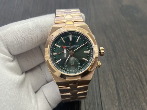 Vacheron Constantin Overseas Automatic 41mm Green Dial Rose Gold Watch - Image 3