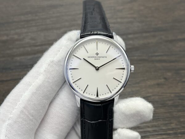 VACHERON CONSTANTIN Patrimony Manual Mechanical Watch 40mm White Dial White Gold Case - Image 3